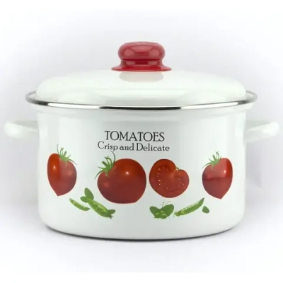 Кастрюля эмалированная 4л «Томато» 01-Б1614/4