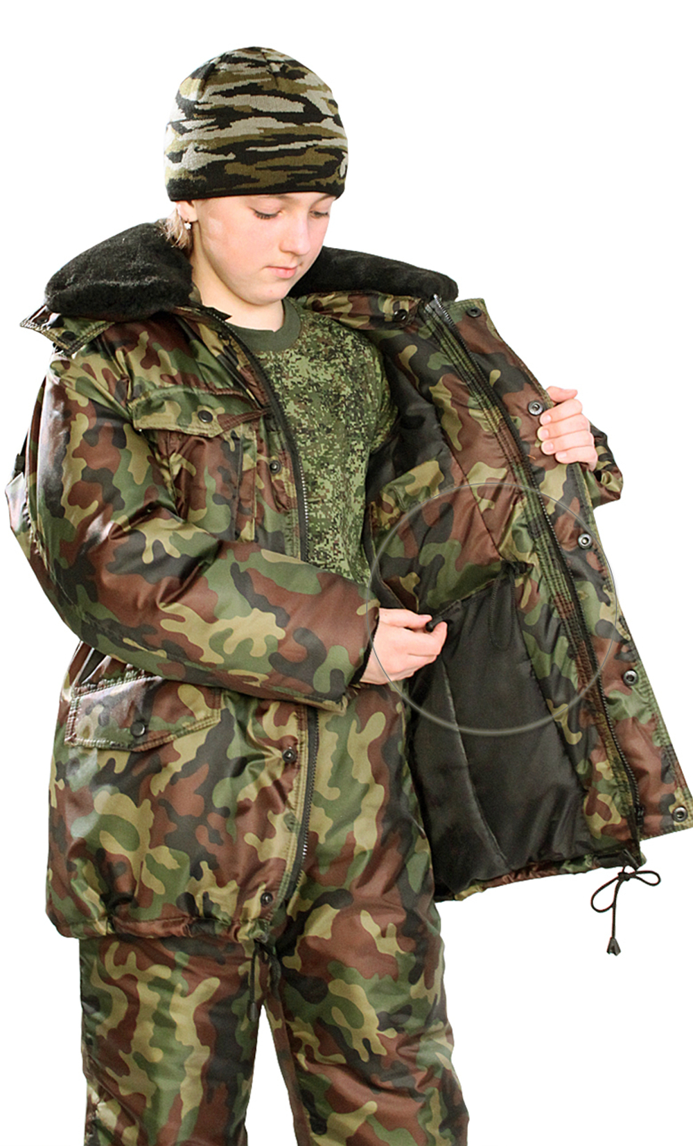 Куртка детская "Зима" цв. КМФ