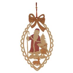 GAEM Украшение новогоднее "Дед Мороз со Снегурочкой", L16 W0,5 H27,5 см