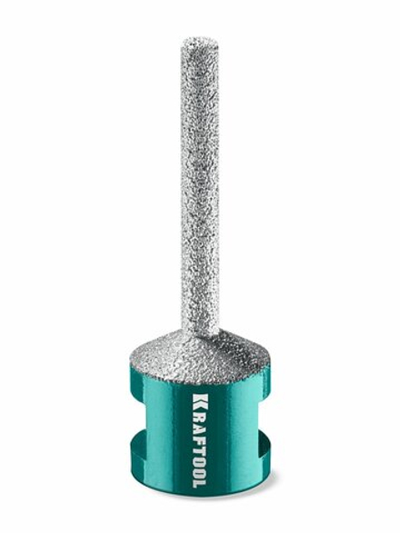 KRAFTOOL VS DIAMOND d 6 мм (М14, 50 мм), Вакуумная алмазная фреза пальчиковая с конусом (29811-06)