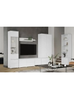 Шкаф-пенал закрытый Плейона белый