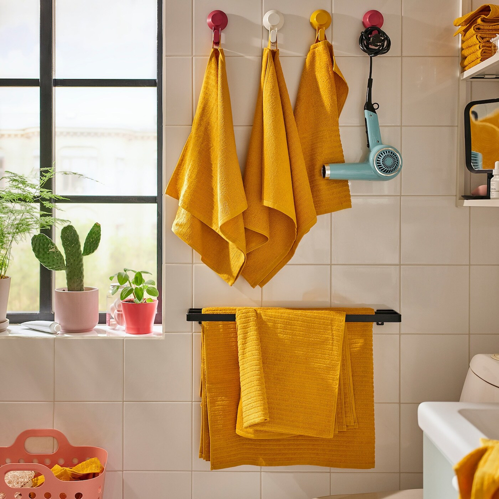 IKEA VÅGSJÖN  (ИКЕА ВÅГСЙÖН)  -  Полотенце для рук, золотисто-желтое, 50x100 см