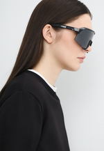 Спортивные очки с диоптриями 100% S3 Gloss Black Matte Black - Black Mirror Lens