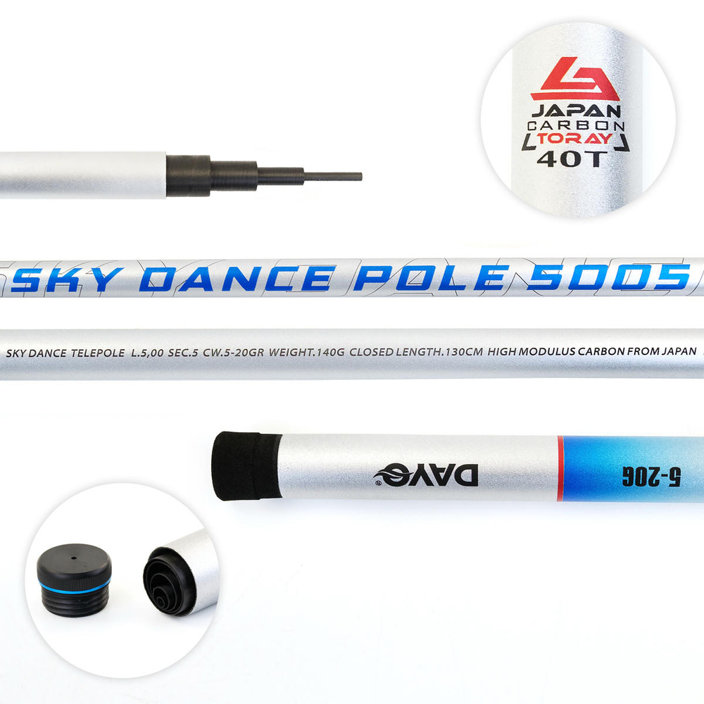 Удилище Dayo SKY DANCE POLE (5-20гр), без колец