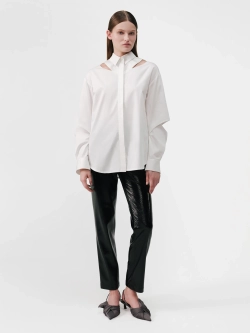 Блуза из хлопка с вырезами OLA OLA