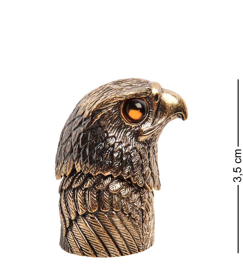 AM-2988 Наперсток «Сокол» (латунь, янтарь)