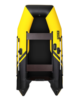 Броня-280 желтый-черный (лодка ПВХ под мотор с усилением)