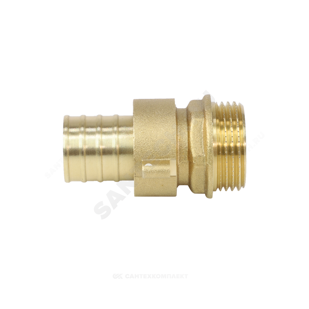Переходник штуцерный латунь разъемный для шланга Дн 18х1/2" НР 9104 Aquasfera 9104-02