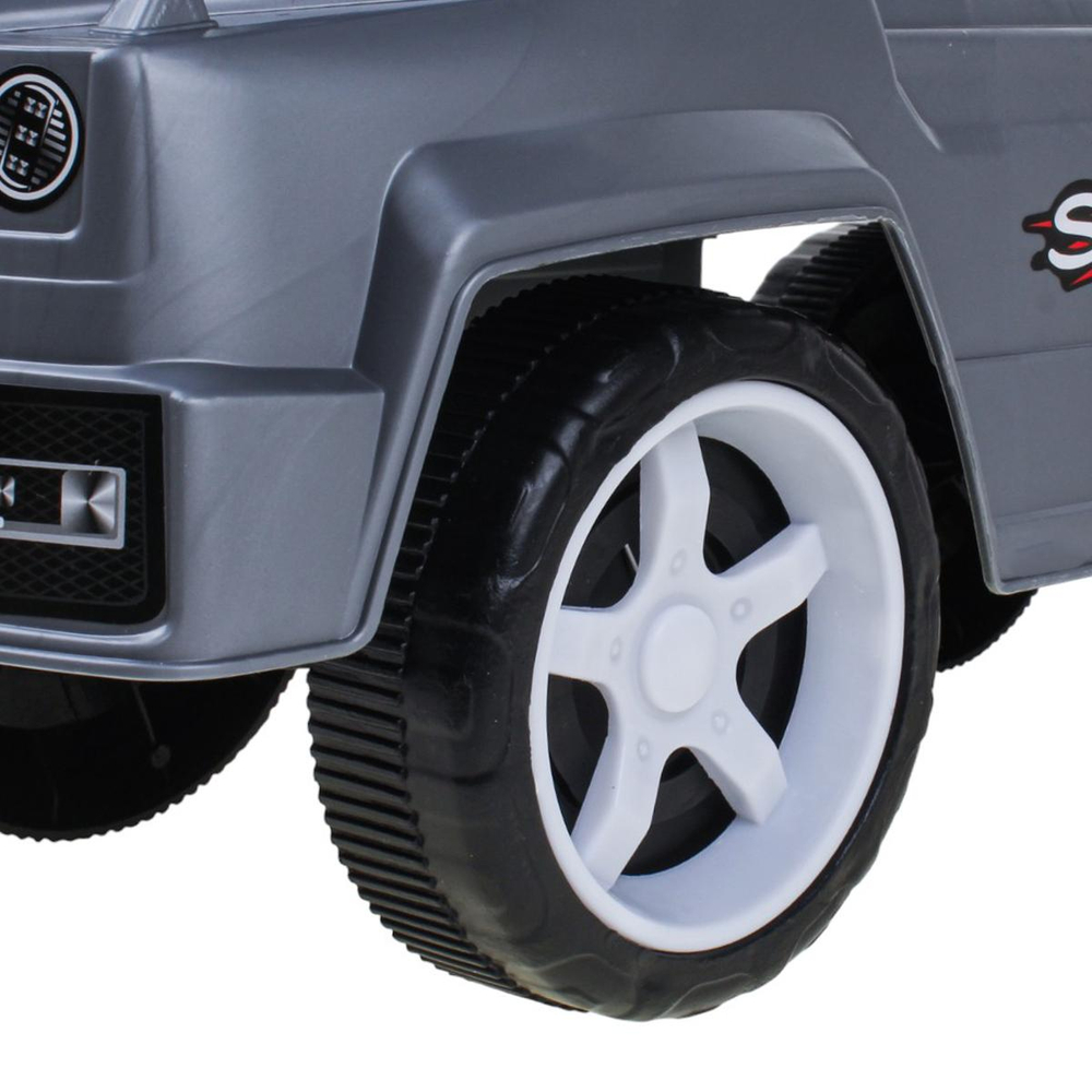 Детская машина толокар, серая, коробка NNC-2