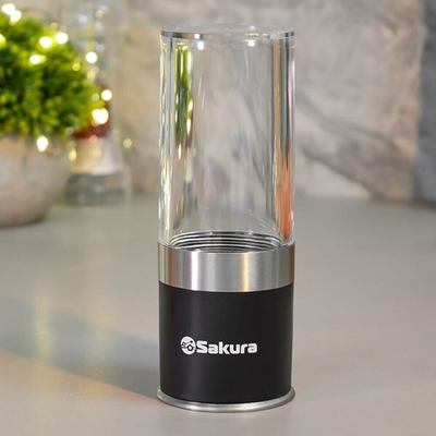 Мельница ручная для соли и перца, цвет черный