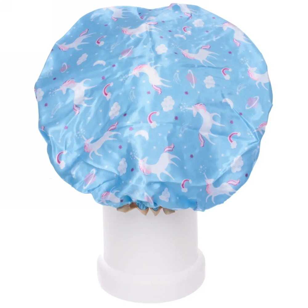 Шапочка для душа «Ultramarine - Shower bunini», микс 4 цвета, d-24 см (двухсторонняя, внутренний слой EVA)