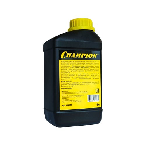 Масло CHAMPION для смазки цепи и шины 1 л   952839