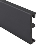 Напольный плинтус SALAG ALPHA 80 Czarny (черный) (80х16х2400мм)