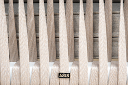 "Касабланка" лаунж-зона плетеная из роупа 4-местная, цвет серо-коричневый