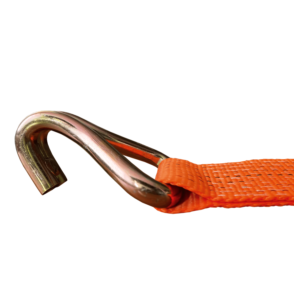 Стяжной ремень с крюками и храповым механизмом