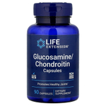 Life Extension, капсулы с глюкозамином и хондроитином, 90 капсул