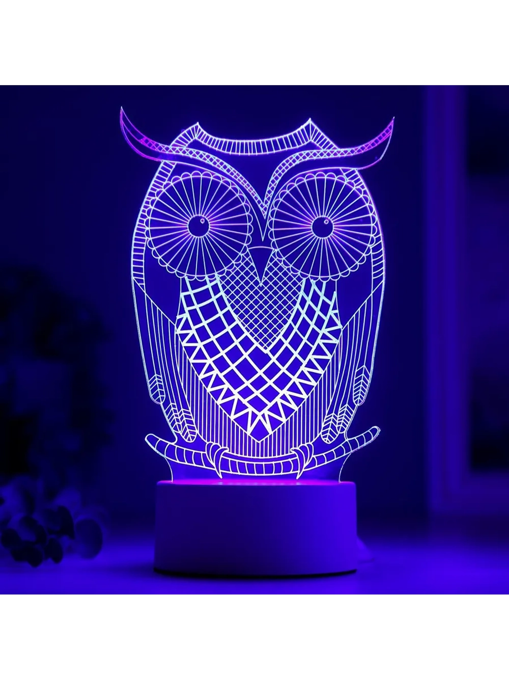 Светильник Большой филин LED RGB от