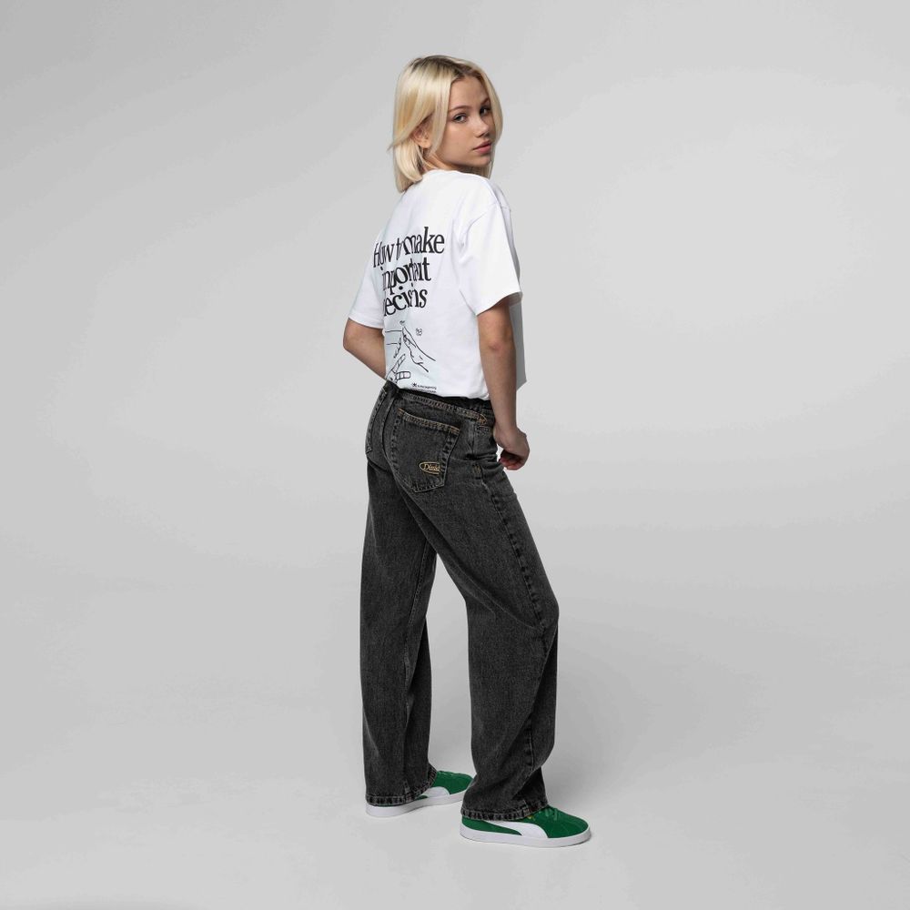 Купить Джинсы Dissident Oval Logo серые Джинсы Dissident Oval Logo серые