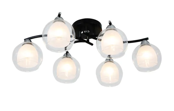 74844/6 BLACK+CHROME (1) Люстра RL