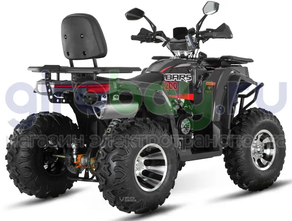 Бензиновый квадроцикл WHITE SIBERIA BARS 200CC PRO (Черный) фото №4