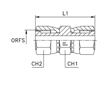 Соединение FH D10 ORFS 11/16 (обжатая гайка)