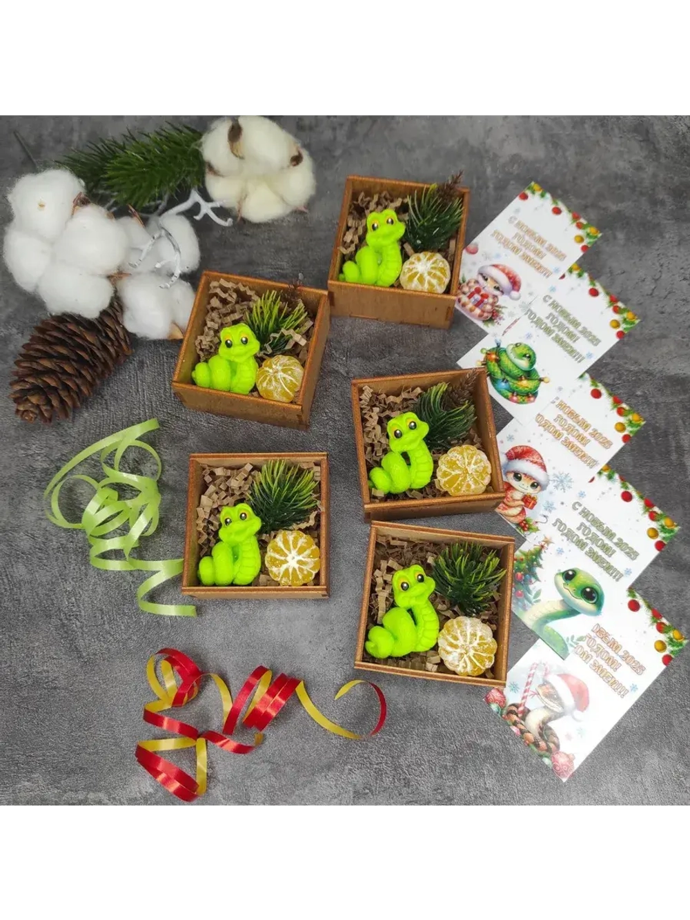 Новогодние подарки, мыло 5 штук