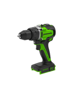 Дрель-шуруповёрт Greenworks GD24DD90 Дрель-шуруповерт аккумуляторная, 24V, 90 Нм, бесщеточная, без АКБ и ЗУ [3707507]