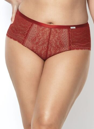 Трусики-слипы с высокой линией талии Clarisa (Размер: M) (Цвет: терракотовый)