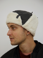 Шапка ушанка Город Горький серая