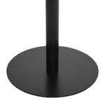 Стол обеденный trond, D100 см, белый мрамор/черный