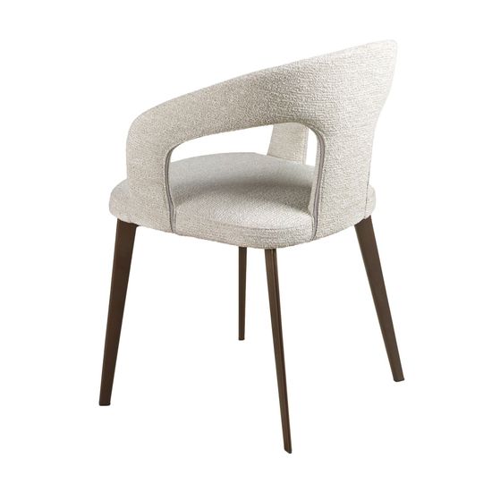 Стул 4173 из ткани цвета слоновой кости