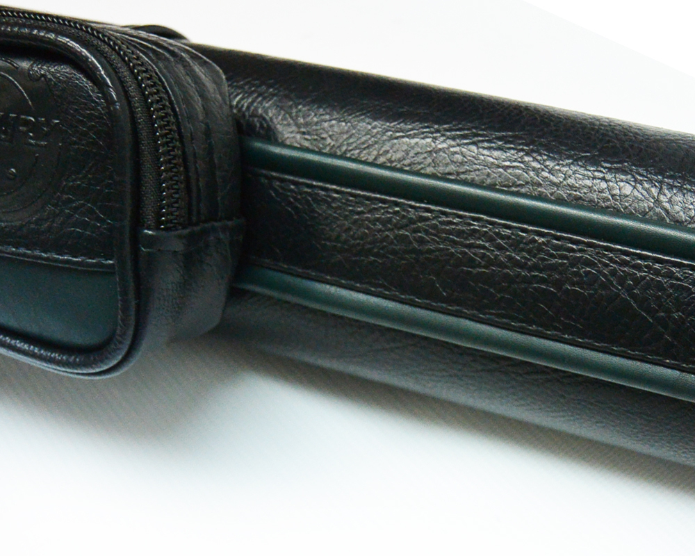 Тубус на 1 кий Меркури CLUB (1 карман) (черный/зеленый)