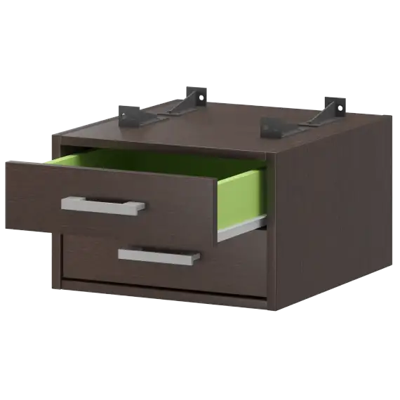 Тумба подвесная для столов на м/каркасе гл.600 мм АМТ2-02.60  432x470x296 Арго-М