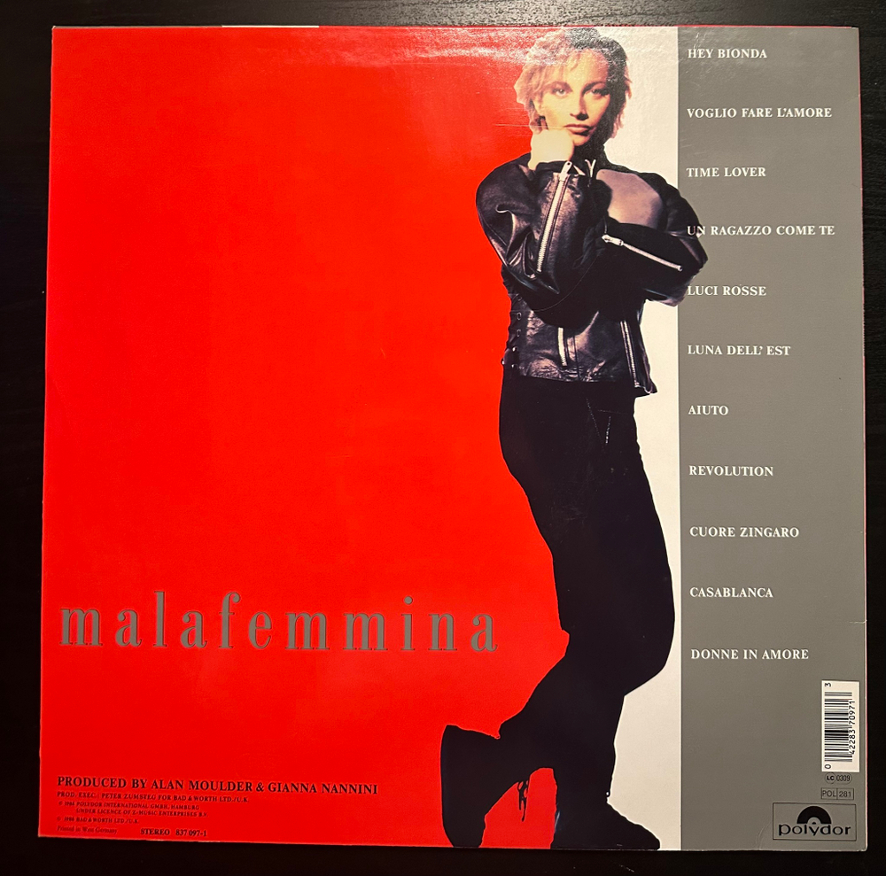 Gianna Nannini - Malafemmina (Германия 1988г.)