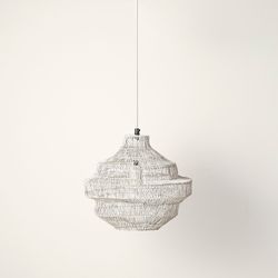 Светильник подвесной Vinger, Ø34х35 см, бежевый