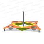 Песочница с крышкой для детской площадки "Люк" Romana 057.38.00