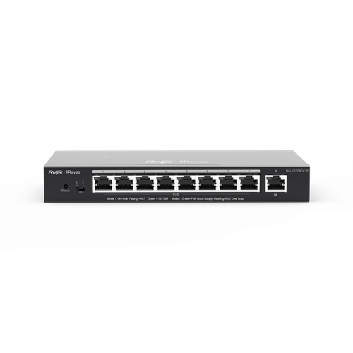 RG-ES209GC-P-Управляемый облачный L2 PoE-коммутатор.