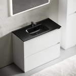 Тумба с раковиной Sancos Libra Floor 100 см LB100FW глянцевый белый