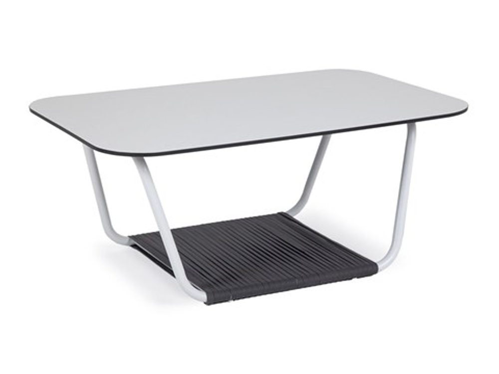 Столик журнальный Глория 90х60 см (GRAY-90-60-G-4sis white) молочный