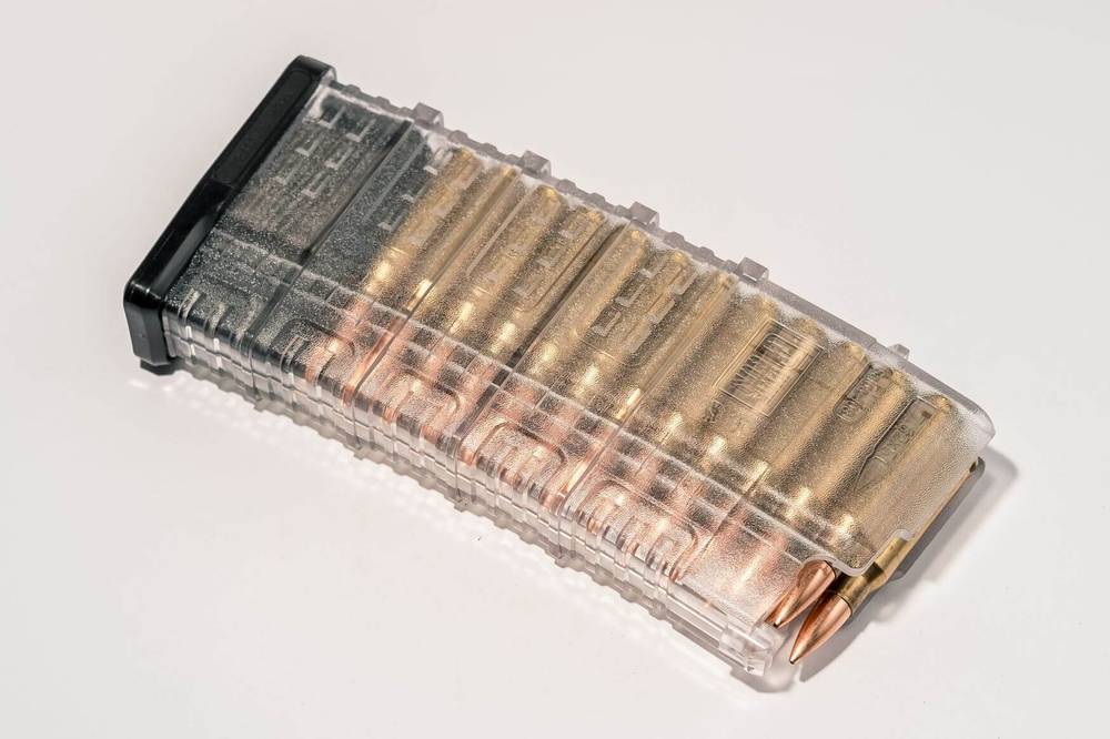 Магазин PufGun для Сайга-308, .308 Win, 25 патронов, прозрачный