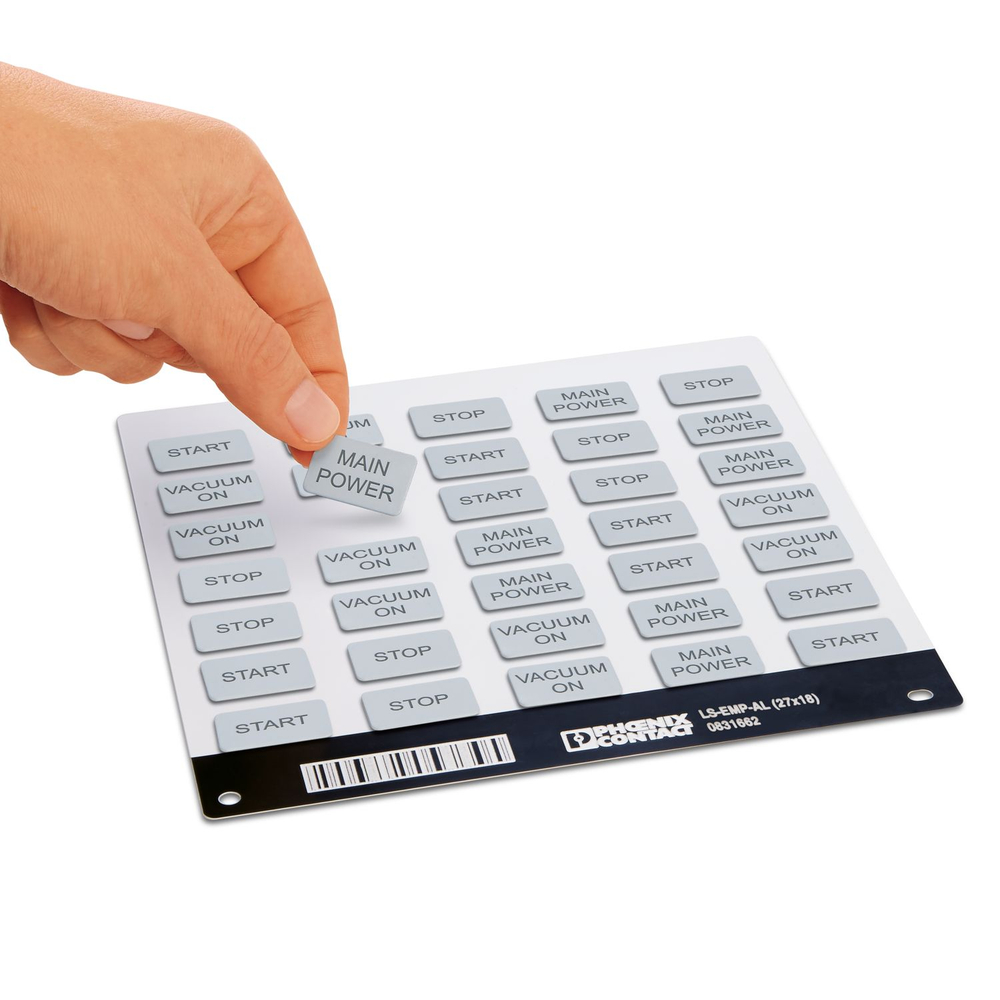 0831675 - LS-EMP-AL (100X60) BK - Маркеры для устройств