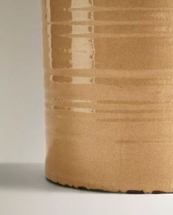 ZARA HOME КЕРАМИЧЕСКАЯ ВАЗА, БЕЖЕВЫЙ