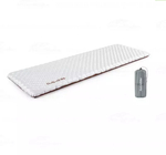 Коврик надувной Naturehike 196х64х7 см, серебристый карбон