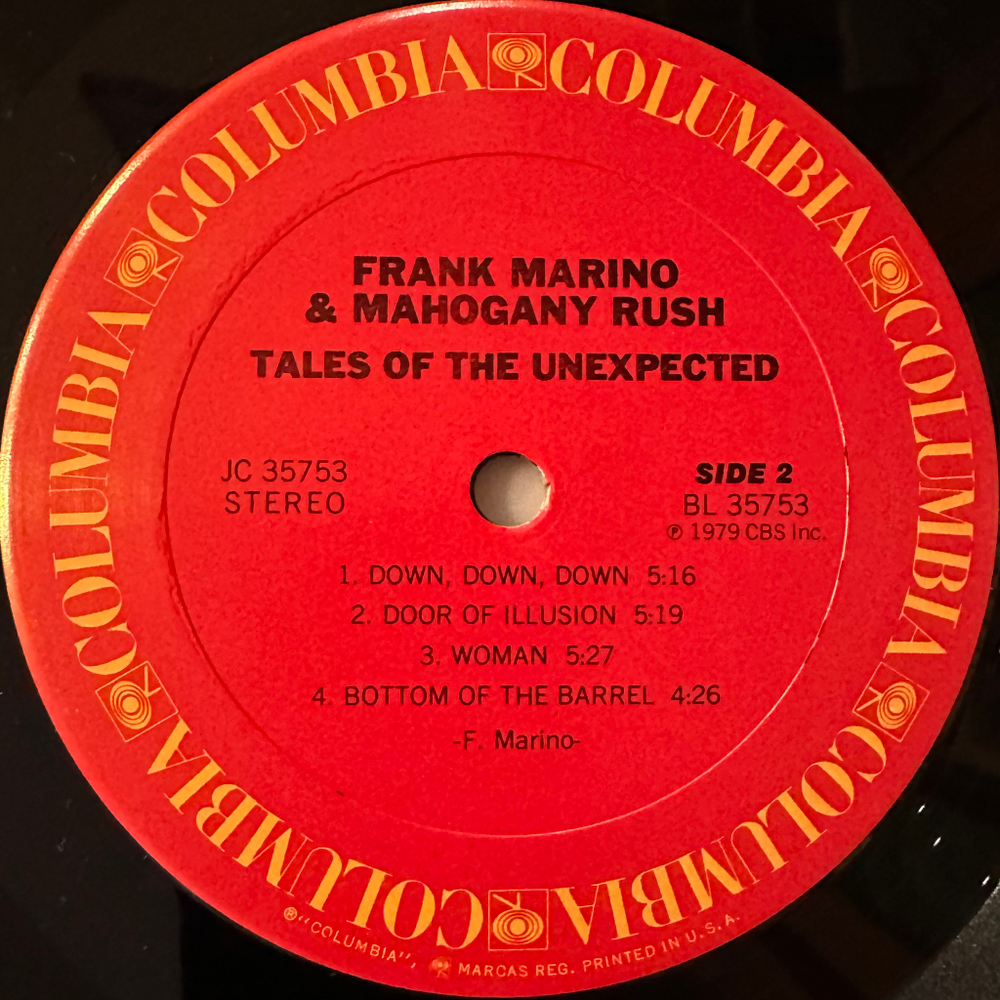 Frank Marino & Mahogany Rush ‎– Tales Of The Unexpected (США 1979г.)