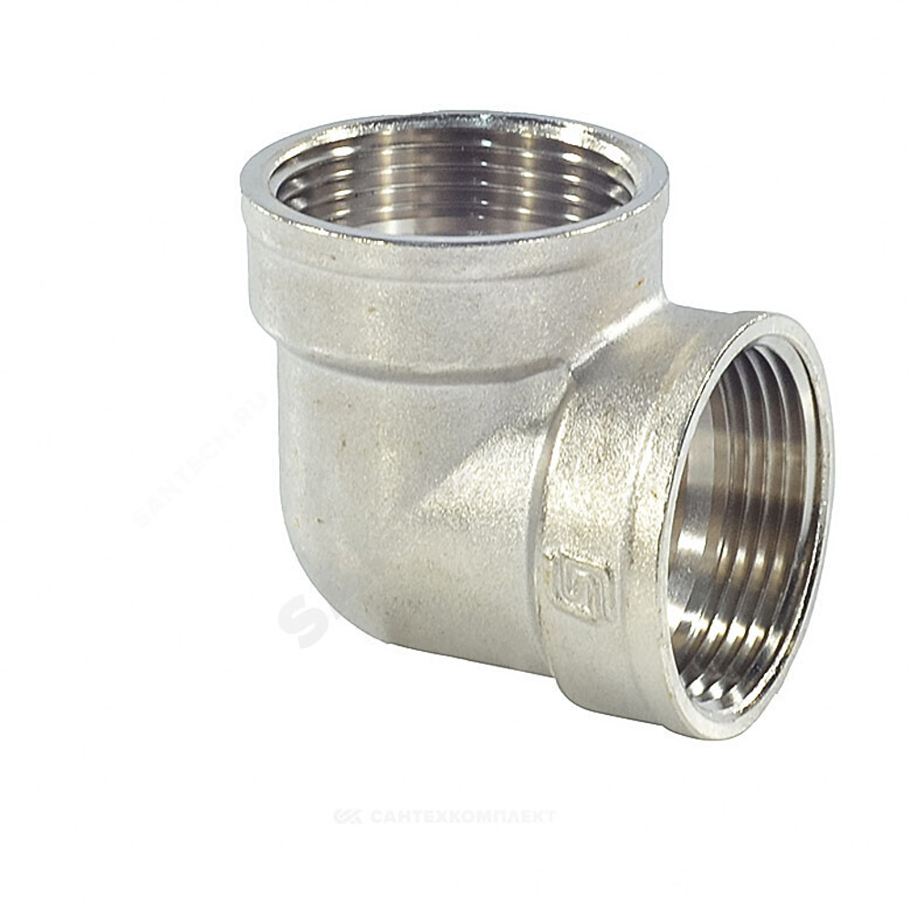 Угольник латунь никель Ду 32 (1 1/4") ВР/ВР SantechSystems
