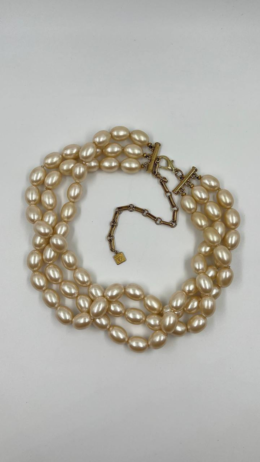Колье «жемчужное» тройное Anne Klein