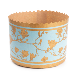 Форма бумажная для кулича «Магнолия» (300-350 гр, 110/85мм) 136шт/туб