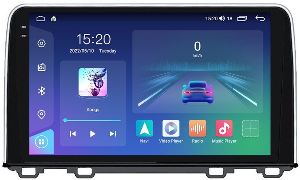 Магнитола для Honda CR-V 2017+ - Parafar PF008T1U2K на Android 13, QLED+2K, ТОП процессор, 8Гб+128Гб, CarPlay, 4G SIM-слот