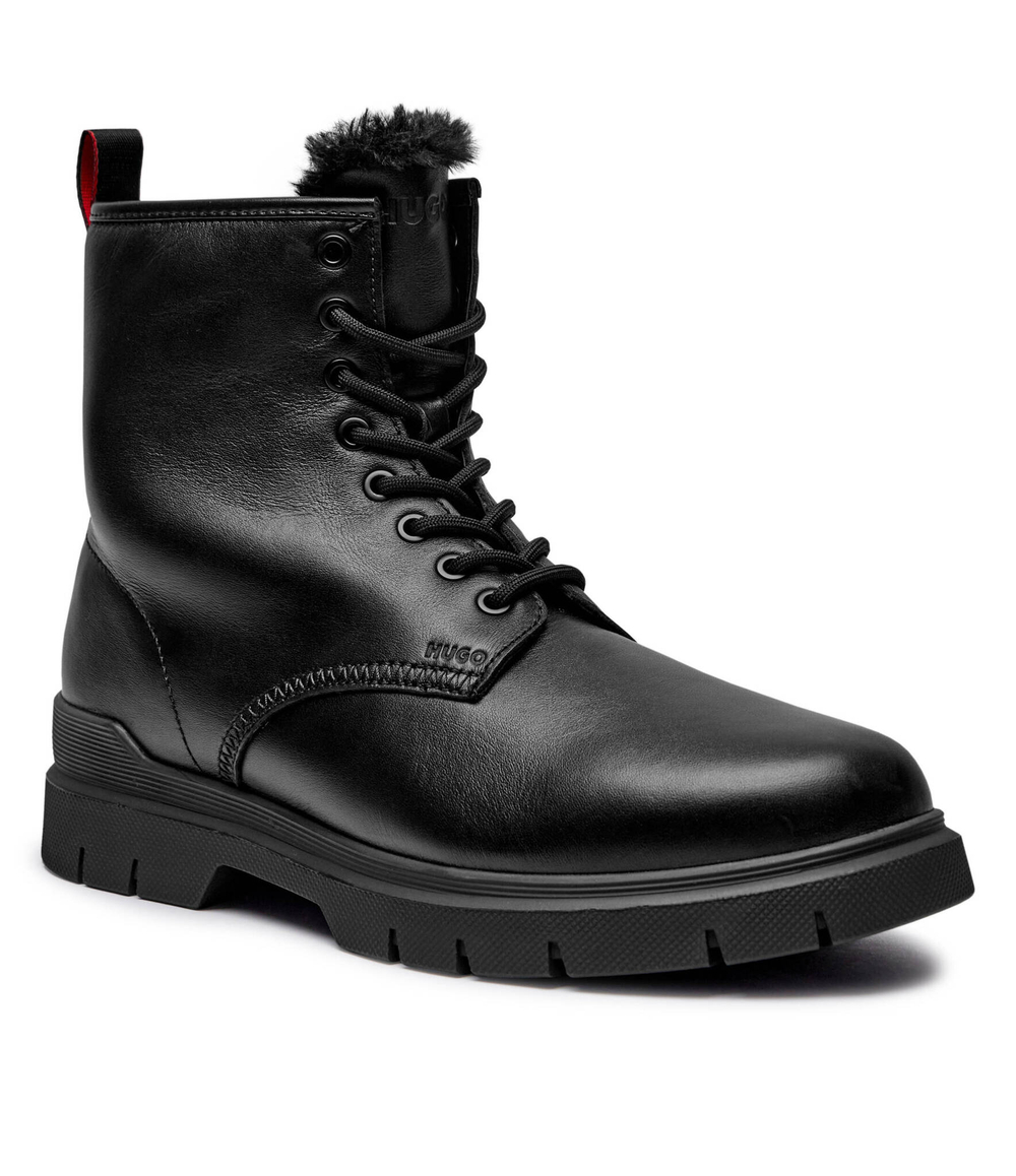 Кожаные высокие сапоги RYAN HUGO - черный(50523883)