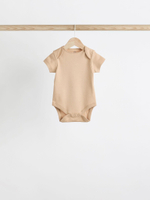 Боди с коротким рукавом для малышей Next 541-754, 7 шт., Белый, Бежевый